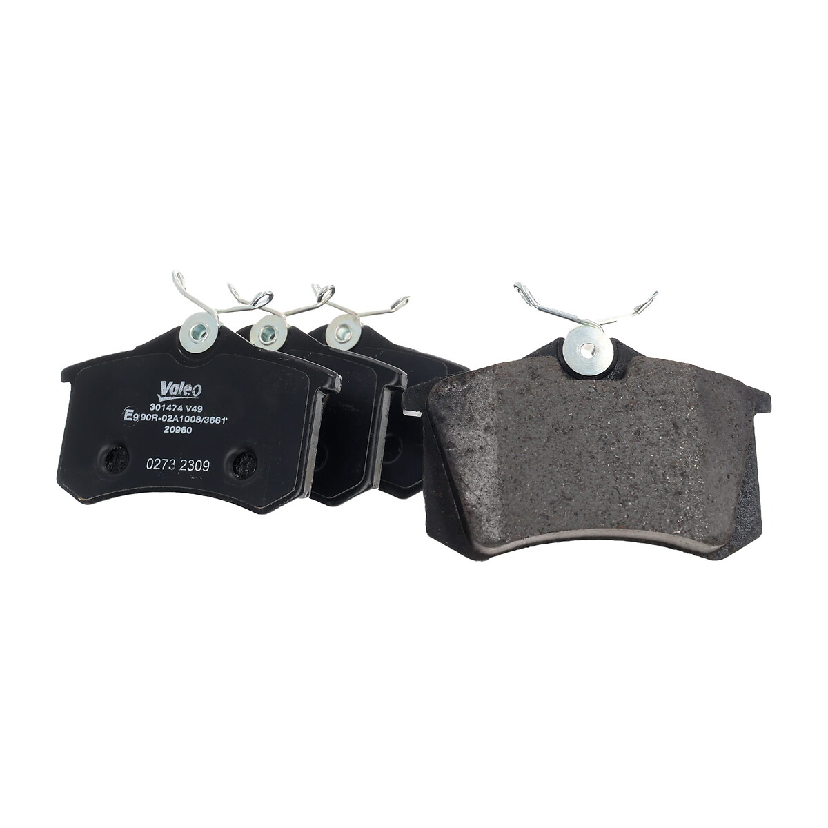 Jeu de 4 plaquettes de frein VALEO ref. 301474
